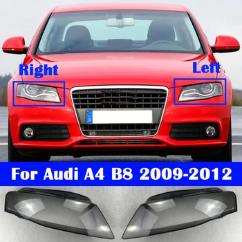 Автомобили Размерът На Фаровете Със Стъклен Капак На Обектива За Audi A4 B8 2009-2012 Лампа Фарове Auto Lamp-Light Shell Case