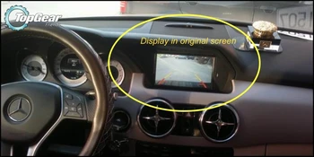 Автомобилна камера включете оригинална фабрично екрана / монитора за Mercedes Benz GLK MB X204 2008~качеството на резервна камера за обратно виждане