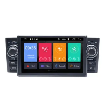 Авторадио 1din Android 10 авто DVD GPS Navi за Fiat Grande Punto Linea въз основа на 2007-2012 мултимедиен централен блок OBD Bluetooth DVR DSP RDS