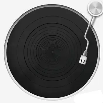 Антивибрационна Силиконов тампон гумен LP противоскользящий подложка за фонограф въртяща се маса, винилови плочи аксесоари A6HE