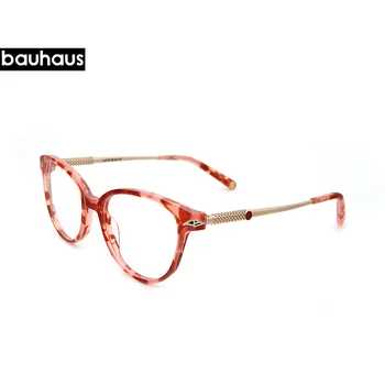 Баухаус пеперуда оптични очила Жени рамка ацетат очила дамски очила за очите oculos де очила, предписани очила