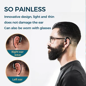 Безжични слушалки 5.0 Bluetooth слушалки костна проводимост слушалки Безжични спортни водоустойчиви слушалки за iPhone Samsung ipx5