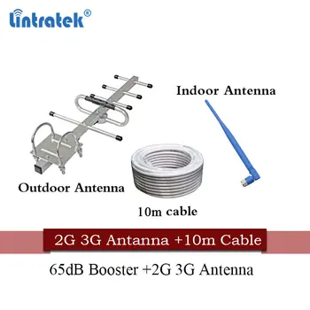 Безплатна доставка Lintratek Bulgaria 2G GSM 900Mhz сигнален повторител 2g repetidor 900MHz 65dB усилвател на сигнала мобилен телефон 2G 3G антена