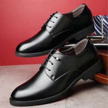 Високо качество на мъжете естествена кожа парти рокля oxfords официални обувки oxfords бизнес мокасини обувки а a53-31