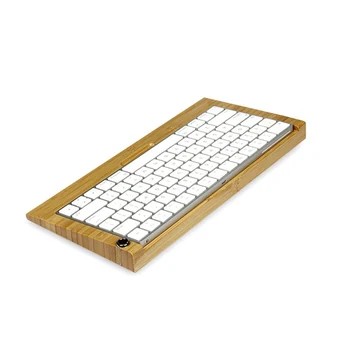 Висококачествена поставка за клавиатура SAMDI Bamboo Keyboard Tray Dock Holder for for Apple IMac Keyboard Standed Holder Keyboard Tray