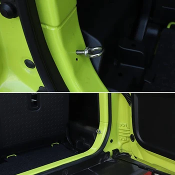 Вътрешни корнизи за Suzuki Jimny 2019 + кола кръгъл отвор винт за украса на капачки, аксесоари за Suzuki Jimny 2019+
