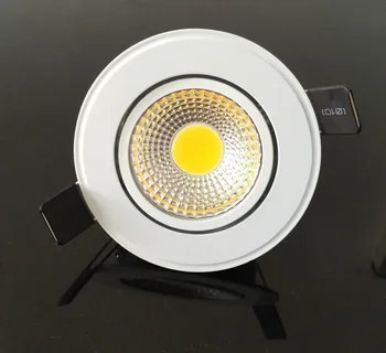 Гореща продажба 9w cob led тавана лампа dimmable white shell 110-240v 600lm led осветителни точков светлина вътрешно led осветление UL, CE