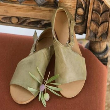 Дамски сандали и чехли на равна подметка 2019 лято Гладиатор Римска обувки Дамски джапанки обтегач Дама ежедневни дамски обувки с отворени пръсти Sandalias mujer
