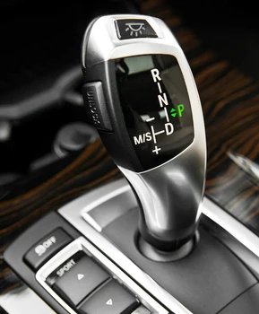 Дръжка на скоростния лост за превключване на предавките с автоматичен светодиод за BMW 1 3 5 6 серии E83 X3 E90 E60 E46 4D E39 E53 E81 E82 E87 E90 E92 E93 E64