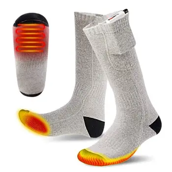Електрическа Батерия Отопление Чорапи На Краката Топлинна Зимни Топло Нагревател На Крака И Обувки-Обувки