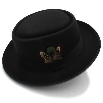Жената есен филц свински пай шапка за един човек Crushable Hat Breaking Bad Hat Walter Dad зима ретро фетровая шапка