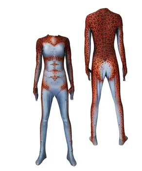 Жените и мъжете момче хищник cosplay костюми 3D печатни pandex филм Хищник Хелоуин Zentai гащеризон костюм боди