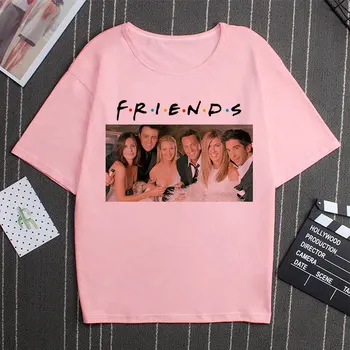 Жените с къс ръкав тениска Harajuku смешно приятели ТВ шоу тениска ежедневни лятна мода тениски, блузи, плюс размера на жените приятели тениска