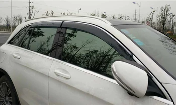 За Ford Escape, Kuga 2013-2019 пластмасов външен козирка вентилационни завеси на прозореца на слънце, дъжд охрана дефлектор 4 бр.