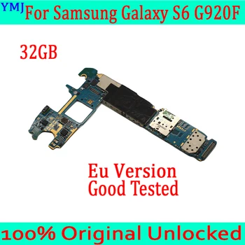 За Samsung Samsung Galaxy S6 G920F дънната платка система Android, Оригинален отключена за Samsung S6 G920F Mainboard, Безплатна доставка