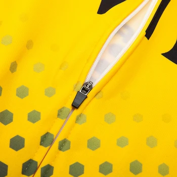 зима 2020 екип Fluor жълто Джамбо топлинна руно Колоездене Джърси под наем панталони набор от мъжки Ropa Ciclismo 20D под наем Майо Culotte носят