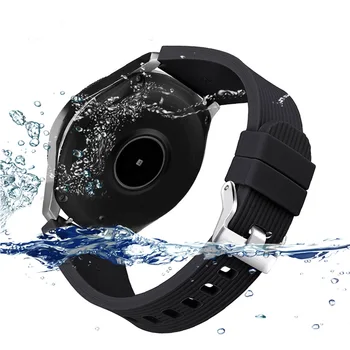 Каишка за часовник Samsung Galaxy Watch 3 41/45 мм/46/42 мм Мек силиконов маншет за Garmin Vivoactive 3/Vivomove HR каишка 20 мм/22 мм