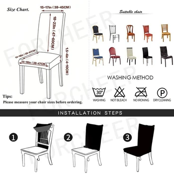 Калъфи за столове ликра сватбен банкет модерен офис кухня ликра еластичен калъф за стол за трапезария калъф за седалка housse de chaise