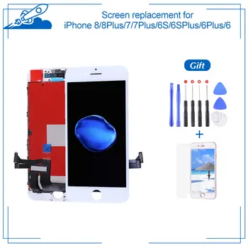 Клас ААА+++ за iPhone7 8 Plus 6S 6SPlus 6 5S LCD с Force 3D LCD touch screen Digitizer Assembly Display No Dead Pixel