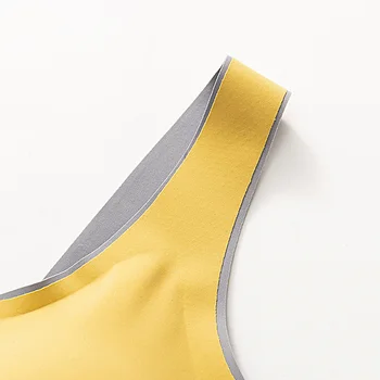 Латексный сутиен дамско бельо на едно парче, безшевни сутиен красива върти съберете заедно самоусъвършенстване спортен 3D жилетка