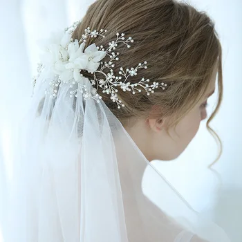 Луксозна диадема-сватбена украса за коса сватбени декорации на сватбени аксесоари за коса прическа короната прическа на момичето главоболие украса