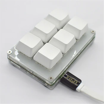 Мини-6-ключ клавиатура клавиатура САМ Custom USB Programming Shortcut Keys Copy Paste механична клавиатура за Windows/Linux