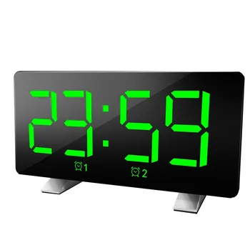 Мода високо качество на мода многофункционален Акорд тон алармен часовник LED голям екран дисплей портативен кабел за зареждане Субчасок