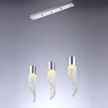 Модерен Кристална окачен лампа 5W Led Трапезария Room Светлини Nordic Crystal Hanging Light for Kitchen Livingroom Restaurant Bars Deco