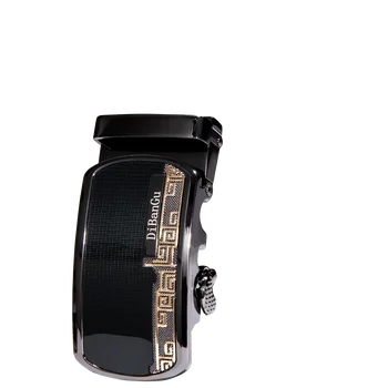 Мъжки колани автоматична обтегач Марка мода метал причинно черно злато каишка от волска кожа, естествена кожа с каишка за човек дизайнер