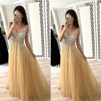 Най-новата мода Sexy Women ' s Lady Wedding Шаферка Prom Ball Gown Long Party Dress