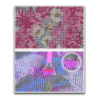Направи си САМ Диамант бродерия цветя Лилия ВАЗа Диамант живопис кръстат бод комплекти, аксесоари за дома от кристал квадратен пълен Диамант цвете w