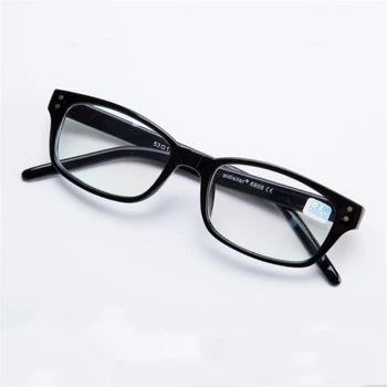 Нит квадратни готови очила за късогледство на жените и мъжете PC рамки недалновидни очила Диоптрийные -1.0 -1.5 -2.0 -2.5 -3.0 -3.5 -4.0