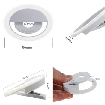 Нов USB зареждане Selfie преносима светкавица Led камера на телефона снимка на Пръстена светлина повишаване на снимки за вашия КОМПЮТЪР iPhone смартфон