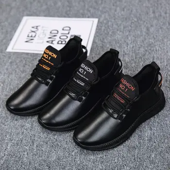 Нови Маратонки Мъжки Ежедневни Обувки, Мъжки Лек Дишащ Черен Мъжки Обувки 2020 Мода Тенис Masculino Zapatos Hombre NanX208