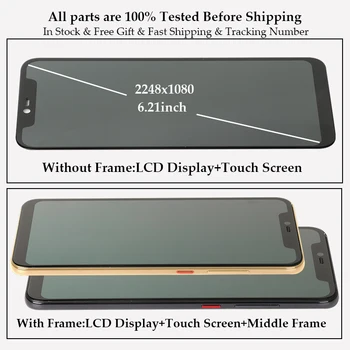 Оригинален AMOLED дисплей за Xiaomi Mi 8 Pro Explorer Edition M1807E8A LCD сензорен дисплей дигитайзер, монтаж на замяна