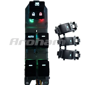 Осветен LED Power Single Window Switch set за Toyota RAV4 РАВ 4 Camry Yaris Highlander Cruiser Vios 84820-02190 84820 02190