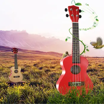 Палисандър 21 инча ukulele 4 струни ukulele Сопрано Хавайски смърч китара Ukulele музикални Струнни инструменти, за начинаещи