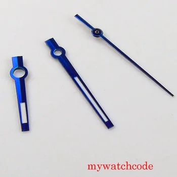 Подходящ MIYOTA 8215 Mingzhu 2813 механизъм за самостоятелно ликвидация синьо мъжки часовници Ръчни часовници аксесоари