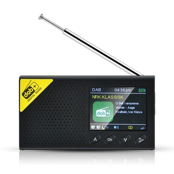 Преносимо цифрово радио Bluetooth DAB/DAB+ и FM-приемник перезаряжаемое лесно домашно Радио