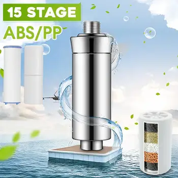 Пречистване на филтриране душ, 15 PP / ABS пречистване на филтриране душ купая филтър омекотител на водата за здраве води