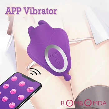 Приложение носимые бикини вибратор вибратор за възрастни безжично дистанционно управление секс играчки за жени G Точката е клитор стимулация на влагалището оргазъм