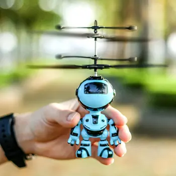 Робот окачване индукционный самолет детска окачване играчка осветление хеликоптер играчка летяща играчка Акумулаторна беспилотник