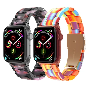 Смола каишка за apple watch 5 band 44 мм 40 мм iwatch band 42 мм 40 мм и каишка за часовник correa гривна за apple watch серия 5 4 3 42 мм