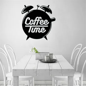 Стикери За Стена Табела На Кафене Стъкло Художествена Живопис Кафеена Чаша Vinyl Стикер За Стена, Подвижни, Интериор Кухня