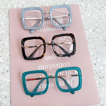 Така & ЭИ мода кв. жени очила рамка прозрачни лещи очила дамски оптични очила рамка мъжете анти-Blu-Ray Goggle