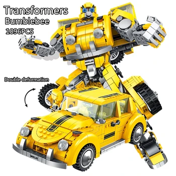 Трансформация на робот градивен елемент определя деформира автомобил творческа събрание създател на образование блокове играчки за деца подаръци