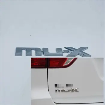 Хромирана задна врата, заден багажник логото МУ-X емблемата на стикер на знак за Isuzu MUX SUV