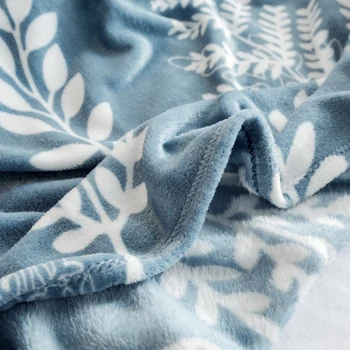 Цвете сезон завесата одеяло 200x230 см с висока плътност, Супер мек фланелен одеало за диван/легло / кола преносим наметала