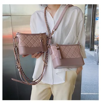 чанти за жени 2020 нова корейска дивата чанта-месинджър мода рамото бродирани линия ромбическая лутане чанта в чантата си torebka damska