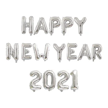 1 компл. Happy New Year 2021 балони балони се ожени коледна украса за дома хелий Globos New Year Eve Party Доставки 2021